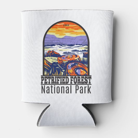 石化森林国立公園アリゾナヴィンテージ 缶クーラー (正面)