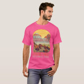 石化森林国立公園アリゾナ山碑 Tシャツ (正面フル)