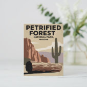 石化森林国立公園アリゾナ ポストカード (スタンド正面)
