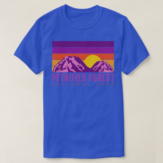 石化森林国立公園アリゾナ Tシャツ (デザイン正面)
