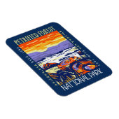 石化森林国立公園動揺してヴィンテージ マグネット (右側)