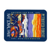 石化森林国立公園動揺してヴィンテージ マグネット (横)