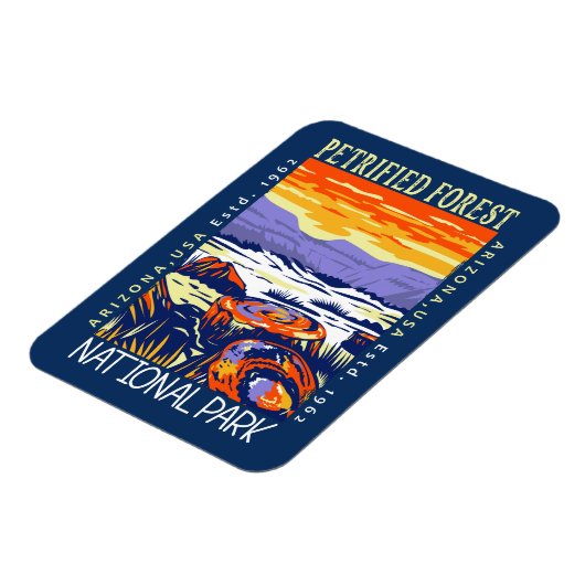 石化森林国立公園動揺してヴィンテージ マグネット (左側)