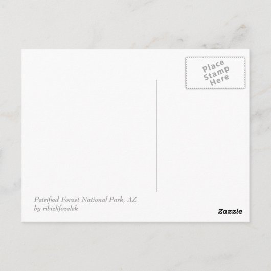 石化森林国立公園 ポストカード (裏面)