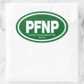 石化森林国立公園 楕円形シール (バッグ)