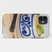 石器のボウルにシナモンを入れたアップルソース Case-Mate iPhoneケース (裏面(横))