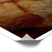 石器時代アルタミラ・ビソン・バッファロー・アートポスター ポスター (角)