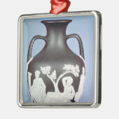 石器、ポートランドつぼのコピー メタルオーナメント (左)