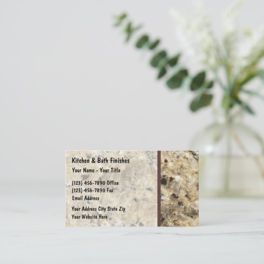 石型建築名刺類 名刺 (スタンド正面)