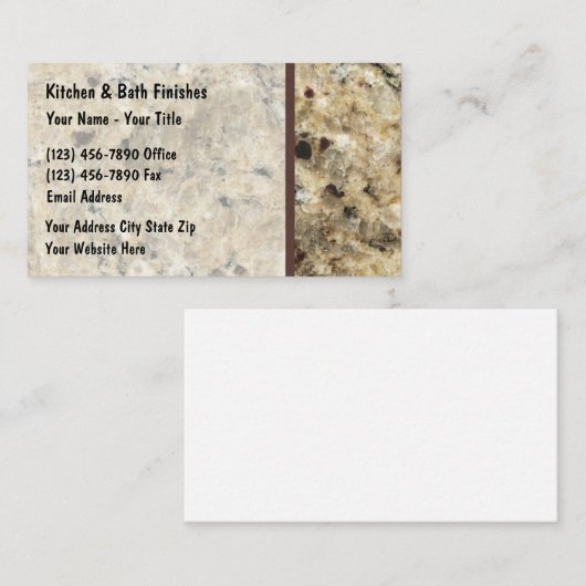 石型建築名刺類 名刺 (正面/裏面)