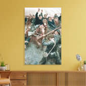 石垣のように立つジャクソン旅団 キャンバスプリント (インサイチュ (リビング))