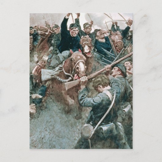 石垣のように立つジャクソン旅団 ポストカード (正面)