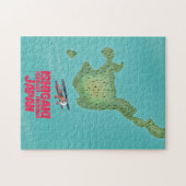石垣沖縄県日本の地図 ジグソーパズル (横)