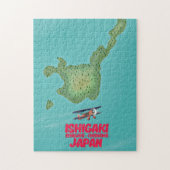 石垣沖縄県日本の地図 ジグソーパズル (縦)