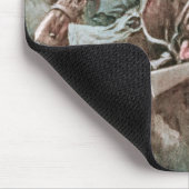 石塀のように立っているジャクソンの組 マウスパッド (コーナー)