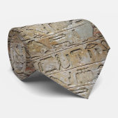 石塀の象形文字 ネクタイ (ロール)