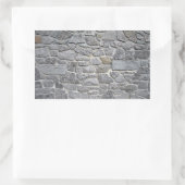 石塀、パターン、Backgreound 長方形シール (バッグ)