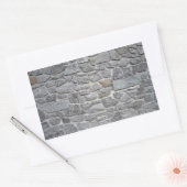 石塀、パターン、Backgreound 長方形シール (封筒)