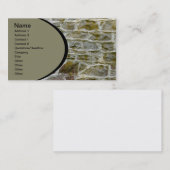 石壁とモルタルのクローズアップ 名刺 (正面/裏面)