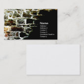 石壁とモルタルの抽象芸術像 名刺 (正面/裏面)