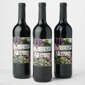 石壁と花アンブロシアネクター ワインラベル (ボトル)