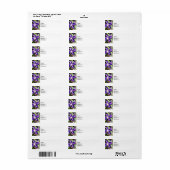 石壁のクレマティス ラベル (フルシート)