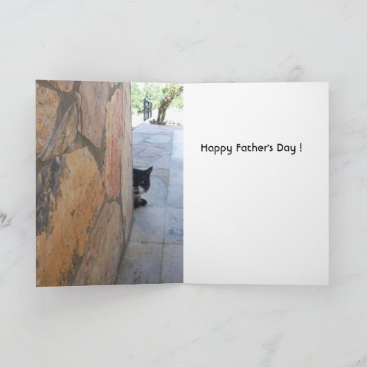 石壁の奥の探偵猫 カード (内部)