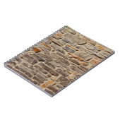 石壁の素朴なテクスチャ背景 ノートブック (左側)