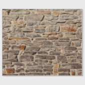 石壁の素朴なテクスチャ背景 ラッピングペーパー (フラット)