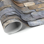 石壁テクスチャプリントラッピング紙転が ラッピングペーパー (ロールコーナー)