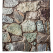 石壁テクスチャ シャワーカーテン (正面)