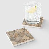 石壁テクスチャ、正方形コースター ストーンコースター (横)