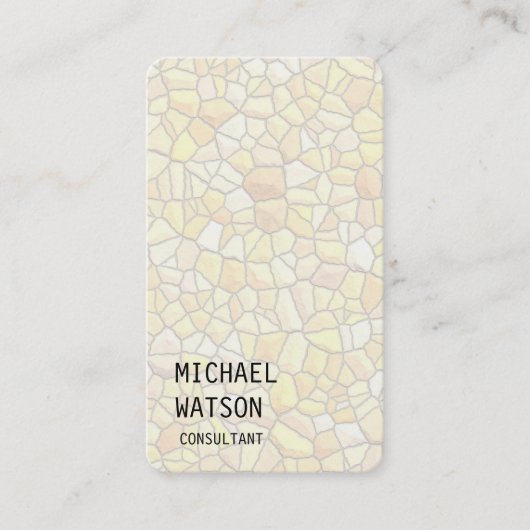 石壁パターンシンプルトレンディープレーンコンサルタント 名刺 (正面)