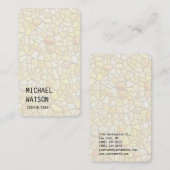 石壁パターンシンプルトレンディープレーンコンサルタント 名刺 (正面/裏面)