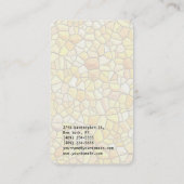 石壁パターンシンプルトレンディープレーンコンサルタント 名刺 (裏面)