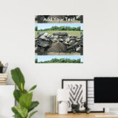 石壁ブロック島 ポスター (ホームオフィス)