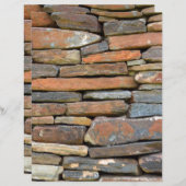 石壁背景スクラップブック紙 (正面/裏面)