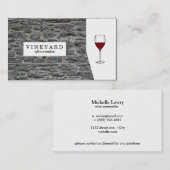 石壁/ワイングラス 名刺 (正面/裏面)