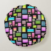 石大切と真珠の母 ラウンドクッション (裏面)