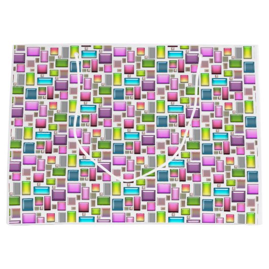 石大切と真珠の母 ラージペーパーバッグ (正面)