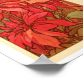 石大切と花Alphonseミュシャ1900 ポスター (角)