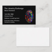 石大切宝石商ジュエリーテーマ名刺 名刺 (正面/裏面)