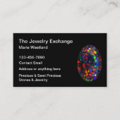 石大切宝石商ジュエリーテーマ名刺 名刺 (正面)