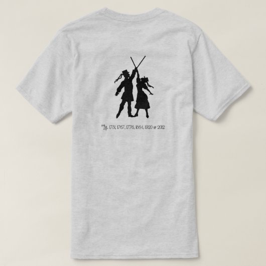 石大工のディクソンのボーダーMorris--小さいランタン Tシャツ (デザイン裏面)