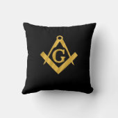 石大工のフリーメーソンの枕 クッション (裏面)