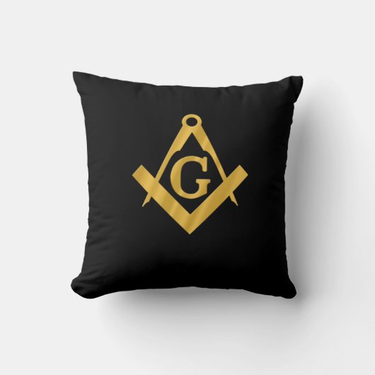 石大工のフリーメーソンの枕 クッション (正面)
