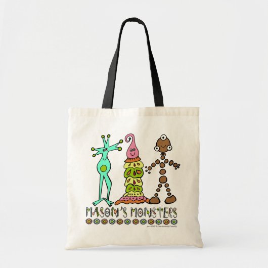 石大工のモンスターのバッグ トートバッグ (正面)