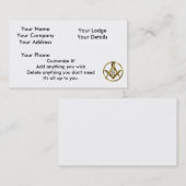 石大工の円 名刺 (正面/裏面)