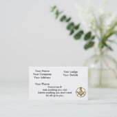 石大工の円 名刺 (スタンド正面)