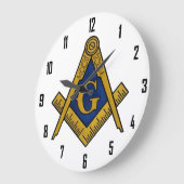 石大工の時計 ラージ壁時計 (傾斜)